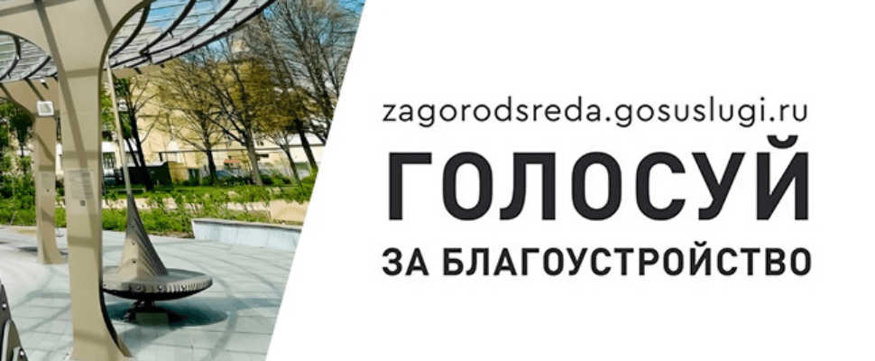 Стартовало голосование за объекты благоустройства