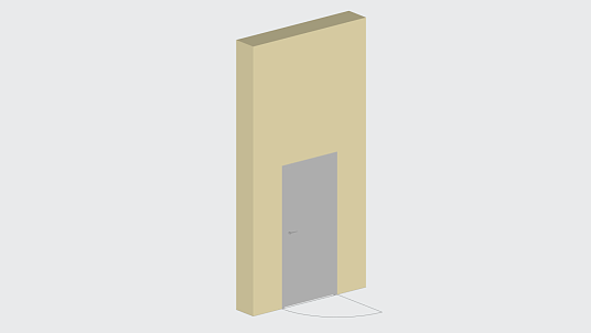 Трёхмерная модель: Дверь. Класс IFC: IfcDoor.DOOR