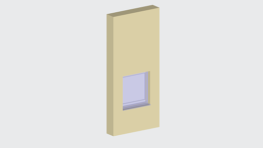 Трёхмерная модель: Окно. Класс IFC: IfcWindow.WINDOW