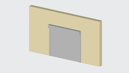 Трёхмерная модель: Ворота. Класс IFC: IfcDoor.GATE