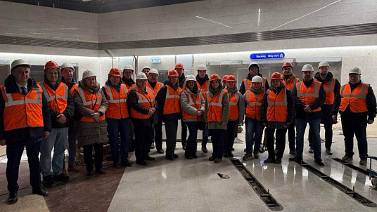 Эксперты Санкт-Петербургского Центра государственной экспертизы посетили строящуюся станцию метро «Казаковская» («Юго-Западная»)